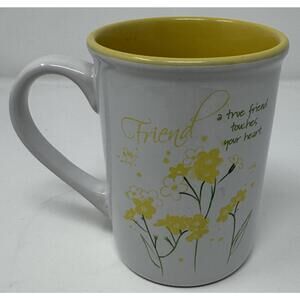 A True Friend Touches Your Heart Porcelain Coffee Tea Cup Mug